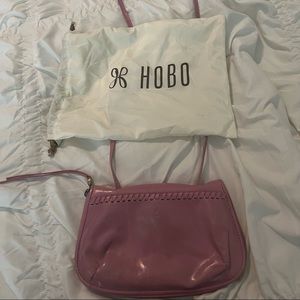 Pink hobo crossbody